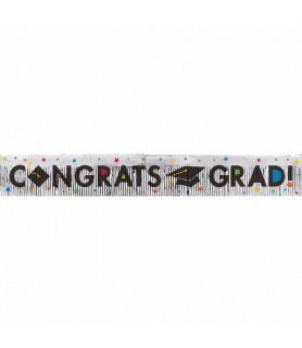 Graduation Congrats Grad! Foil Fringe Banner (1ct)