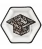 Graduation 'Grid' Large Hexagon Paper Plates (18ct)