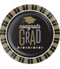 Graduation 'Glitzy Grad' Large Paper Plates (8ct)