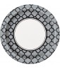 Grey Quatrefoil Small Paper Plates (8ct)