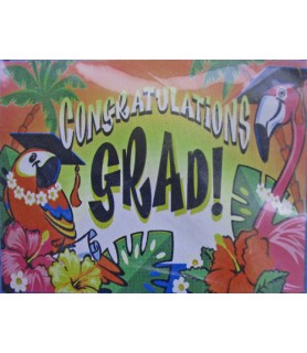 Graduation 'Grad in Paradise' Plastic Lawn Sign (1ct)