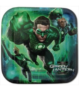 Green Lantern Large Paper Plates (8ct)