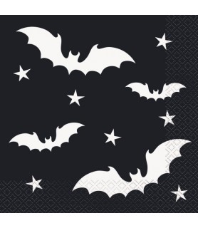 Halloween 'Black Bats' Small Napkins (24ct)