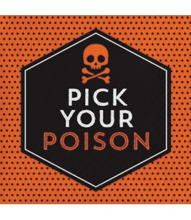 Halloween 'Pick Your Poison' Small Napkins (16ct)