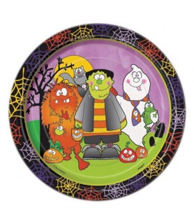 Halloween 'Little Monsters' Small Paper Plates (8ct)