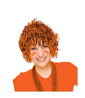 Orange Tinsel Fun Wig (1ct)