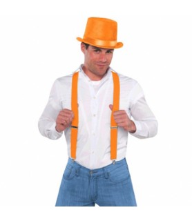 Orange Costume Suspenders (1 set)