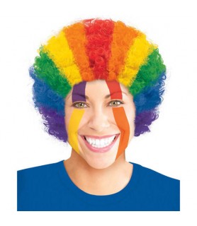 Rainbow Curly Wig (1ct)
