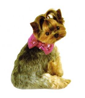 Pink Sequin Pet Neck Bow (Small)