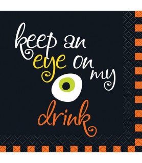 Halloween 'Keep an Eye On My Drink' Small Napkins (16ct)