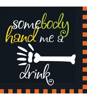 Halloween 'Somebody Hand Me a Drink' Small Napkins (16ct)