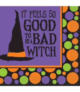 Halloween 'Bad Witch' Small Napkins (16ct)