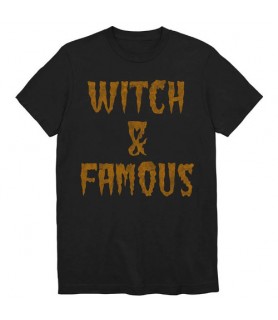 Halloween 'Witch & Famous' Adult T-Shirt (Medium/Large)