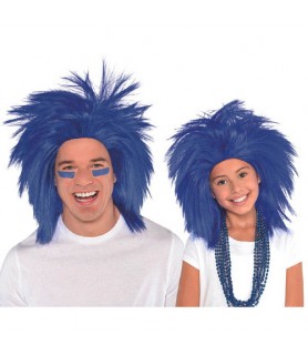 Blue Crazy Wig (1ct)