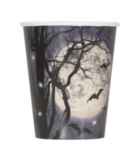 Halloween 'Spooky Night' 9oz Paper Cups (8ct)