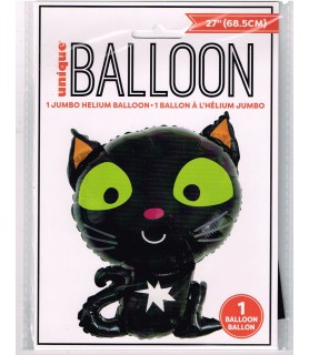 Halloween Cat Jumbo Foil Mylar Balloon (1ct)