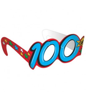 100th Day of School Paper Glasses / Favors (12ct)