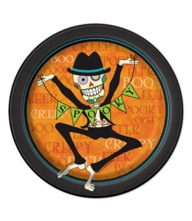 Halloween 'Day of the Dead' Small Paper Plates (8ct)
