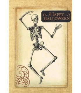 Halloween Skeleton Greeting Cards w/ Envelopes (6ct)