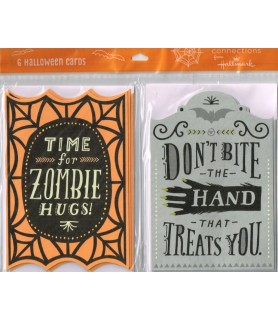 Halloween Zombie Greeting Cards w/ Envelopes (6ct)