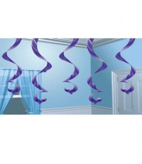 Purple Streaming Swirls (5pc)