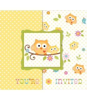 Happi Tree Owl Invitations w/ Env. (8ct)