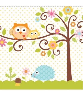 Happi Tree Owl Lunch Napkins (16ct)