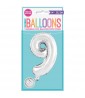 9th Birthday Silver Foil Mylar Balloon (1ct)