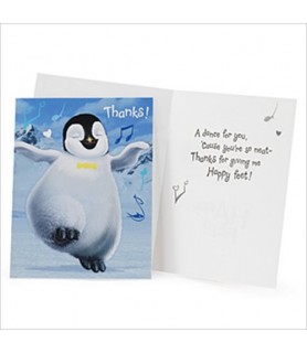Happy Feet Thank You Notes w/ Env. (8ct)