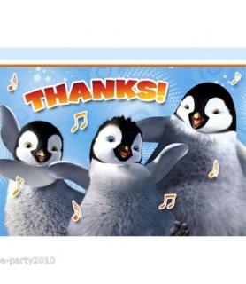 Happy Feet 'Two' Thank You Notes w/ Env. (8ct)