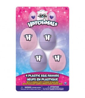 Hatchimals Plastic Eggs w/ Stickers (4ct)