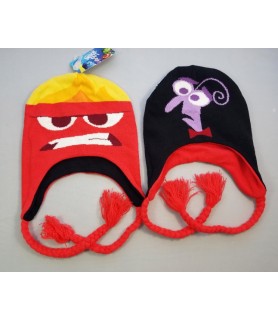 Inside Out 'Anger and Fear' Reversible Peruvian Style Hat w/ Tassels (1 hat, child sized) 
