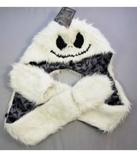 Nightmare Before Christmas 'Jack' Fur Peruvian Style Hat With Hand Warmers (1 size, Child)