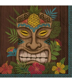Hawaiian Luau 'Vintage Tiki' Small Napkins Party Pack (100ct)