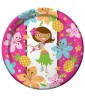 Hawaiian Luau 'Pink Luau Fun' Large Paper Plates (8ct)