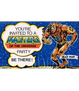 He-Man Vintage 1986 Invitations w/ Envelopes (8ct)