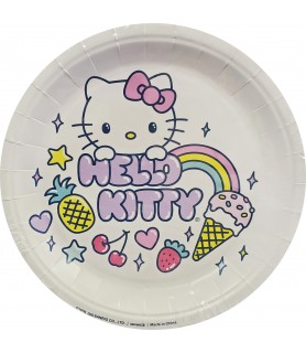 Hello Kitty Sanrio Small Paper Plates (10ct)
