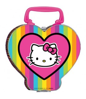 Hello Kitty 'Neon Tween' Small Metal Favor Container (1ct)