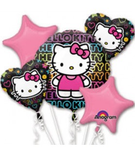 Hello Kitty 'Neon Tween' Foil Mylar Balloon Bouquet (5pc)