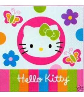 Hello Kitty 'Rainbow Stripes' Small Napkins (16ct)