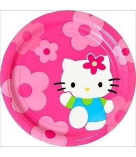 Hello Kitty 'Flower Fun' Large Paper Plates (8ct)