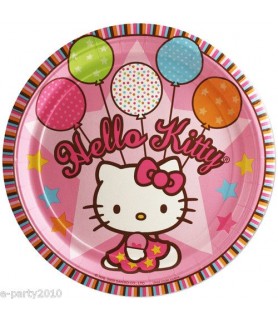 Hello Kitty 'Balloon Dream' Large Paper Plates (8ct)