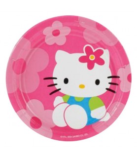 Hello Kitty 'Flower Fun' Small Paper Plates (8ct)
