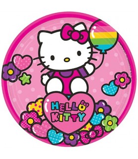Hello Kitty 'Rainbow' Small Paper Plates (8ct)