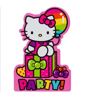 Hello Kitty 'Rainbow' Invitation Set w/ Envelopes (8ct)