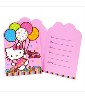 Hello Kitty 'Balloon Dream' Invitation Set w/ Envelopes (8ct)