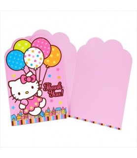 Hello Kitty 'Balloon Dream' Thank You Note Set w/ Envelopes (8ct)