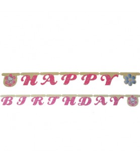 Hello Kitty 'Pastel' Happy Birthday Banner (1ct)