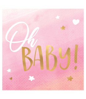 Baby Shower 'Hello World' Small Napkins (16ct)