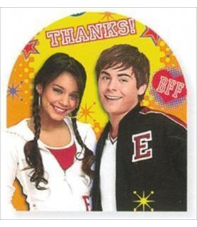 High School Musical 2 Thank You Notes w/ Env. (8ct)